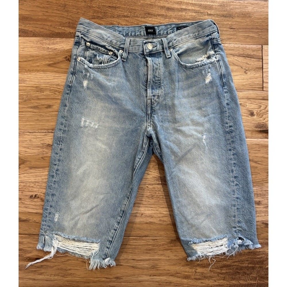 Edwin X Free People Long Cai Shorts Slayer 15" Denim‎ Shorts Women's Size 29